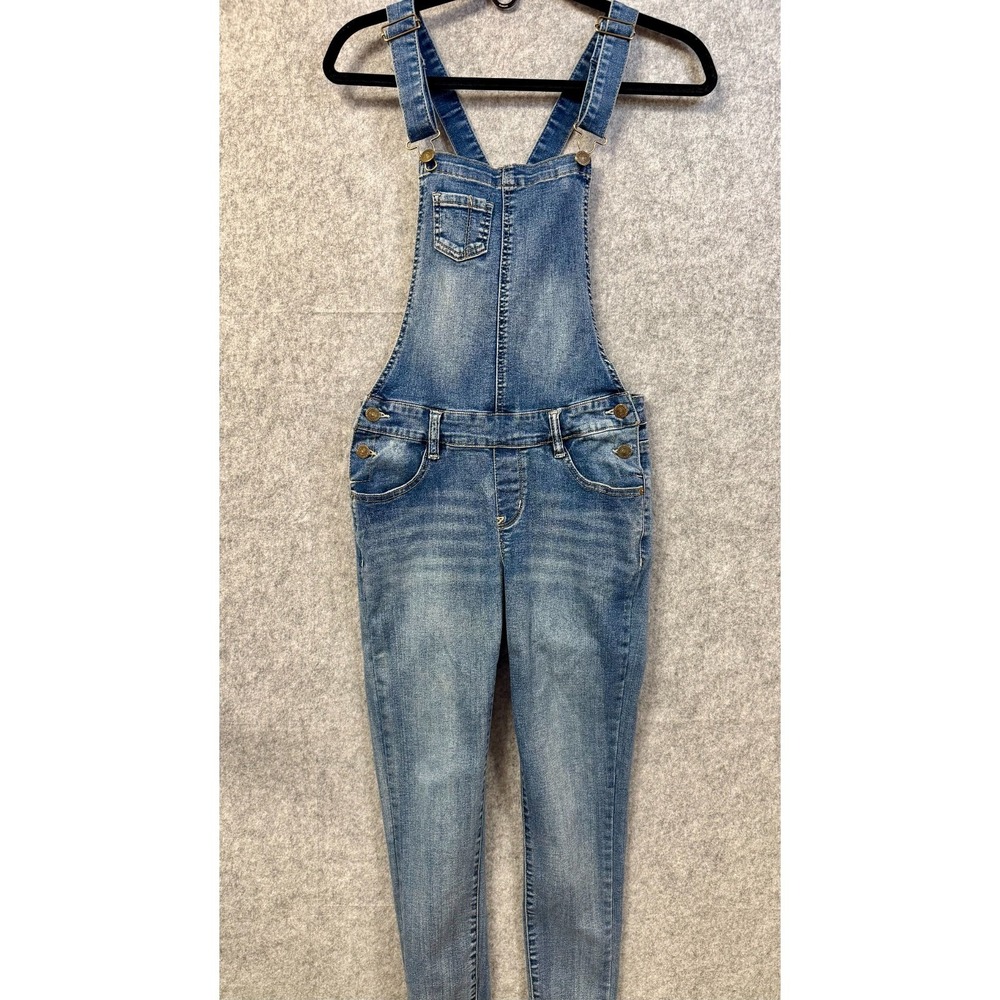 Wallflowers Denim Overalls Light Wash Skinny Button Closure Women's Size S